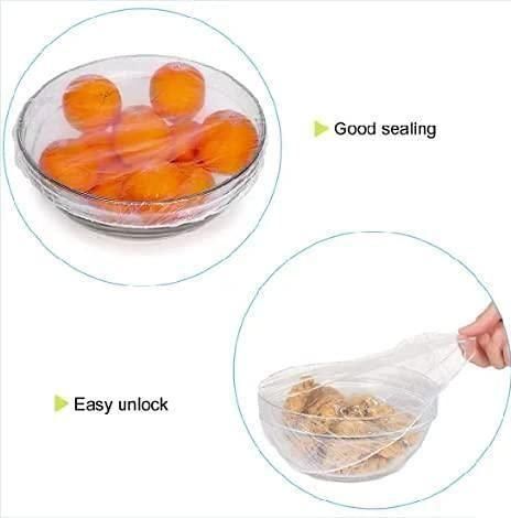 Reusable Elastic Food Storage Plastic Covers (Pack of 2)